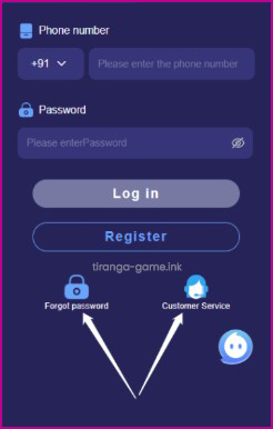 Tiranga Forgot Password